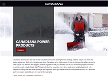 Tablet Screenshot of canadianaproducts.com